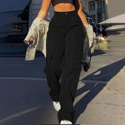 Damen Cargo-Hose Bequem Mit vielen Taschen