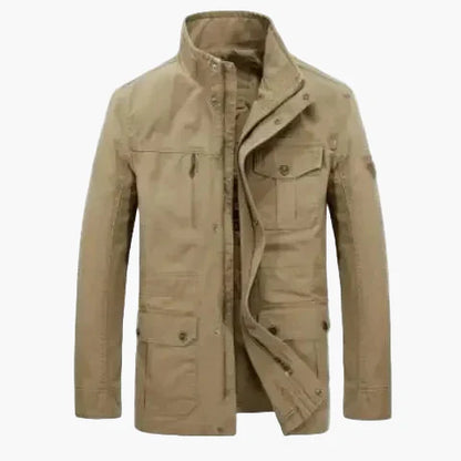 Praktische Outdoorjacke Mit Stehkragen Und Vielen Taschen