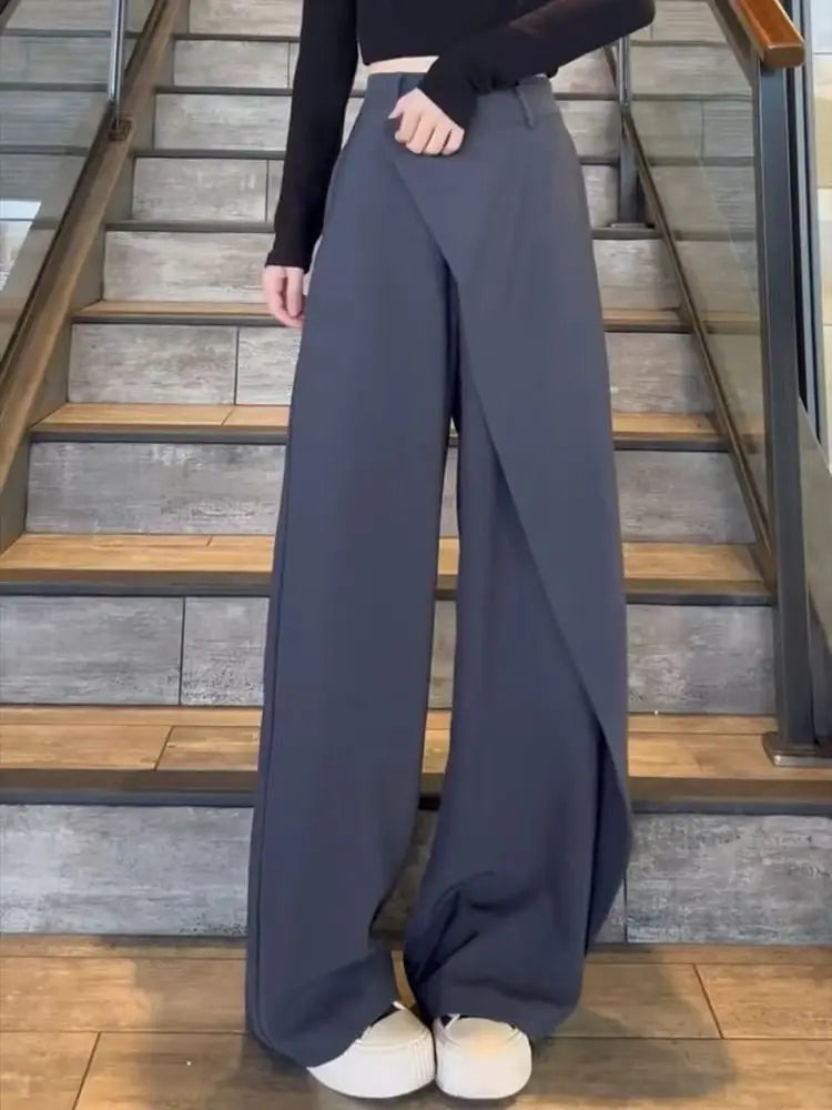 Asymmetrische Frauenhosen Weite Bein