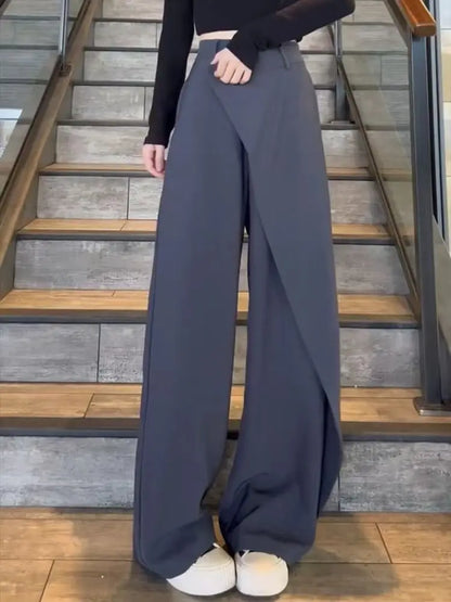 Asymmetrische Frauenhosen Weite Bein