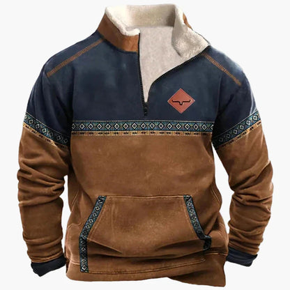 Stilvoller Western Pullover Vintage Look - IdealeKleiden