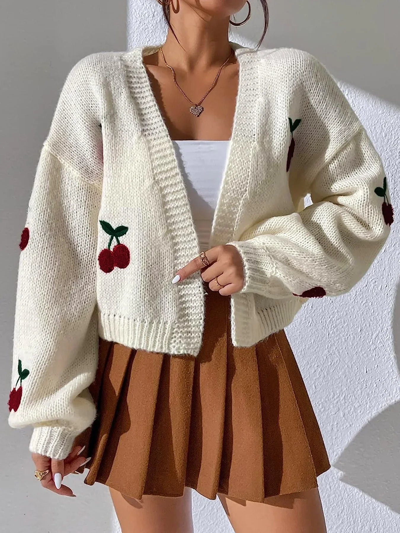 Sonniger Cardigan Damen Elegant - IdealeKleiden