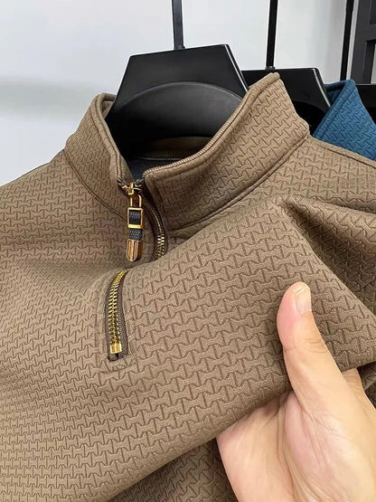 Herren Quarterzip Pullover Modern Stil