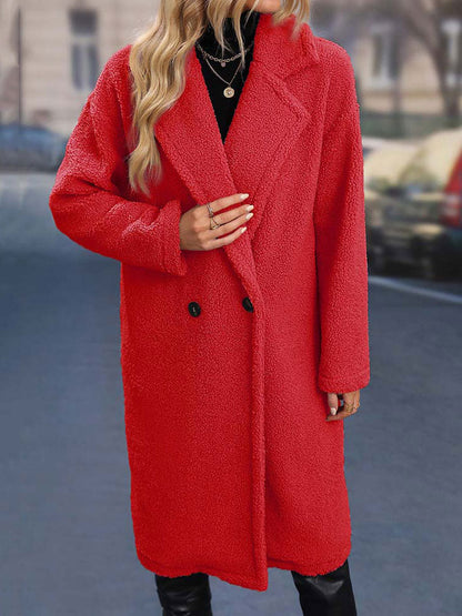 Wintermantel Damen Kunstpelz Elegant