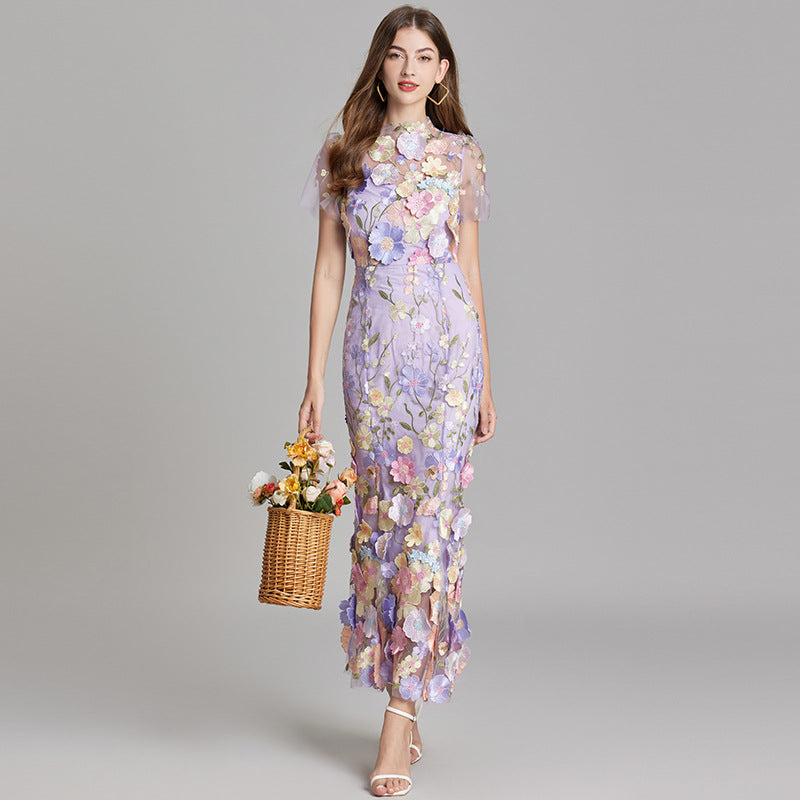 Ärmelloses Damenkleid Lang Maxi-Style
