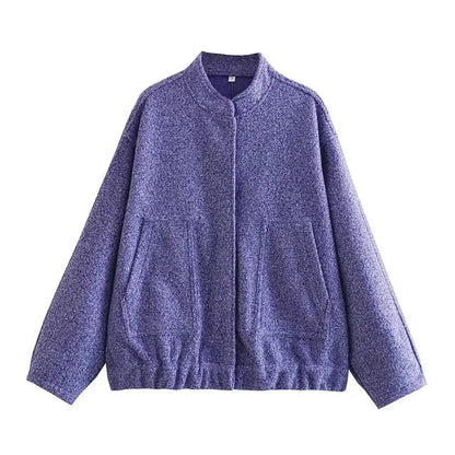 Übergroße Grobgestrickte Herrenjacke