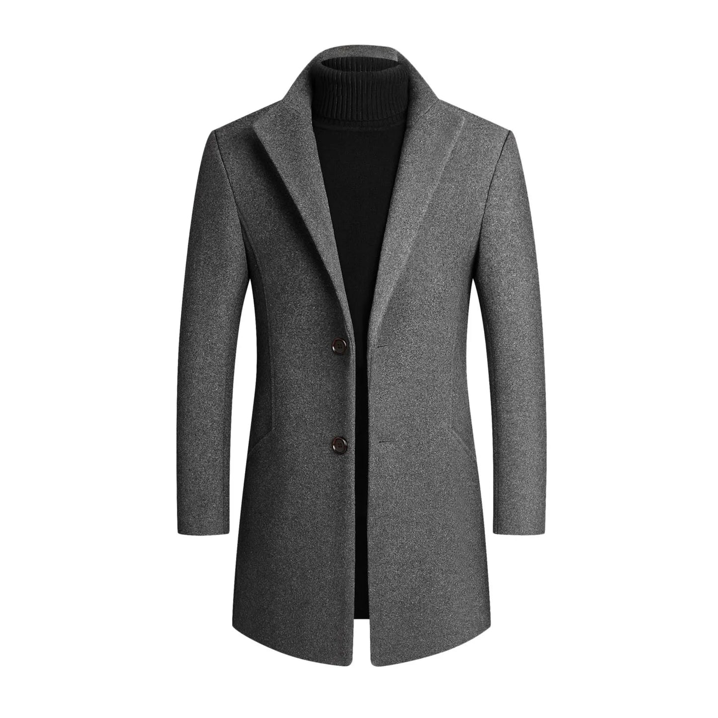 Klassischer Wollmantel Damen