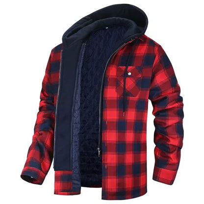 Weiche Karo Hemdjacke Casual Style - IdealeKleiden