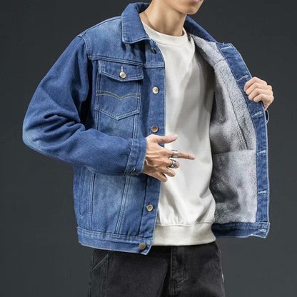 Cordell - Denim-Jacke mit dickem Wollfutter
