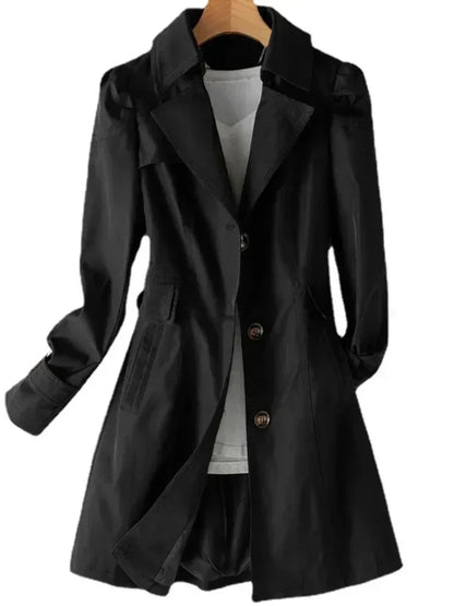 Stylischer Trenchcoat Lässig Winddicht