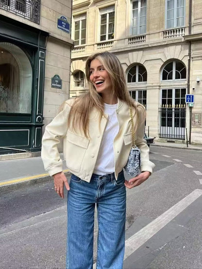 Stylische Bomberjacke Modern Für Damen