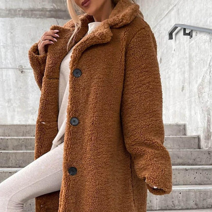 Weicher Wintermantel Damen - IdealeKleiden