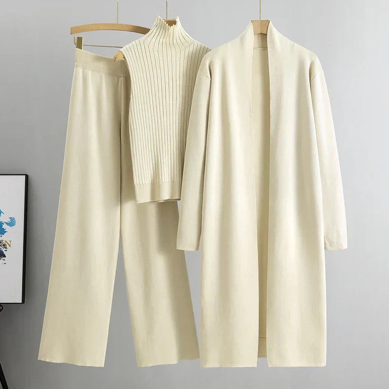Damen Hosen-Set 3-teilig Bequem und Elegant