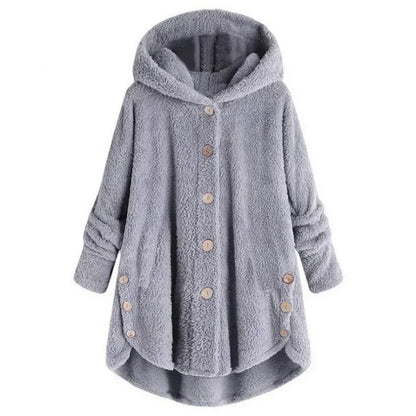 Frauen Fleecejacke Mit Kapuze