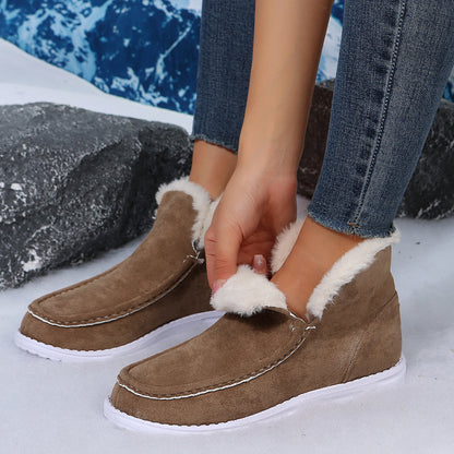 Weiche Stiefel Frauen Bequem Plüsch Fell