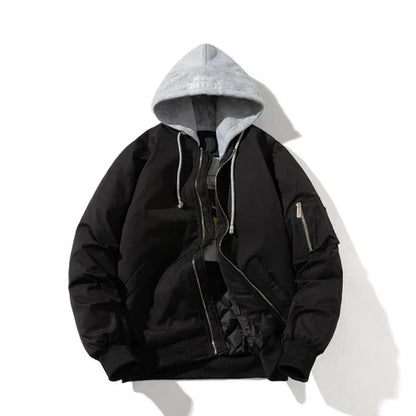 Leder-Bomberjacke Cavan Stil