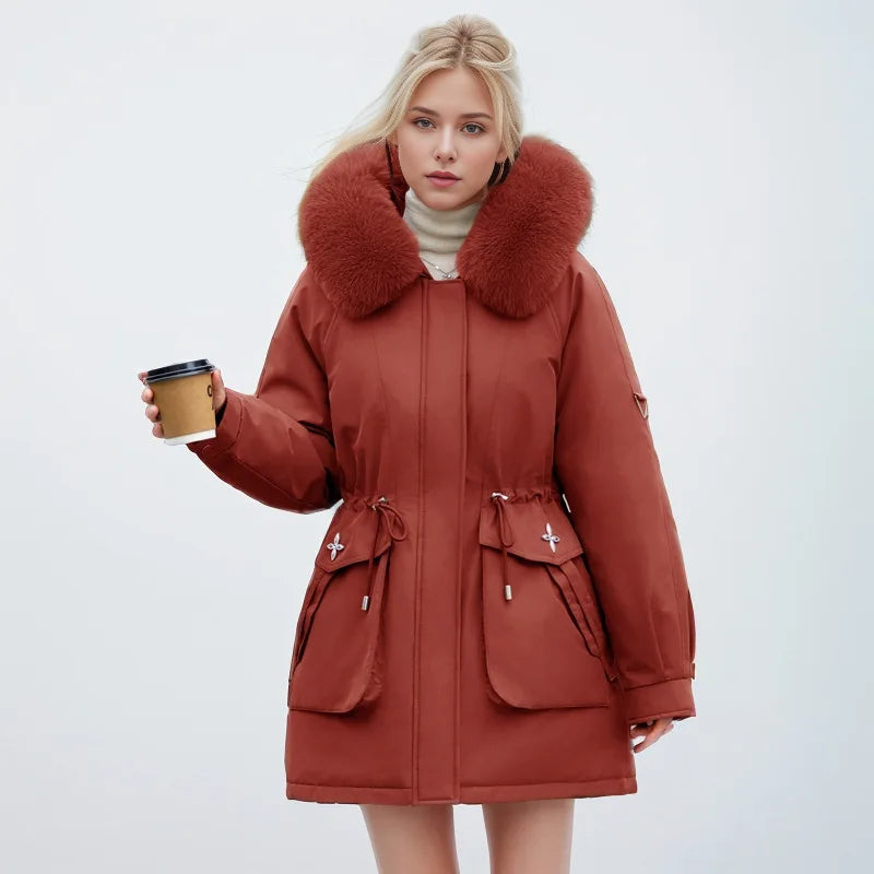 Elegante Kunstfell Jacke Moderner Style
