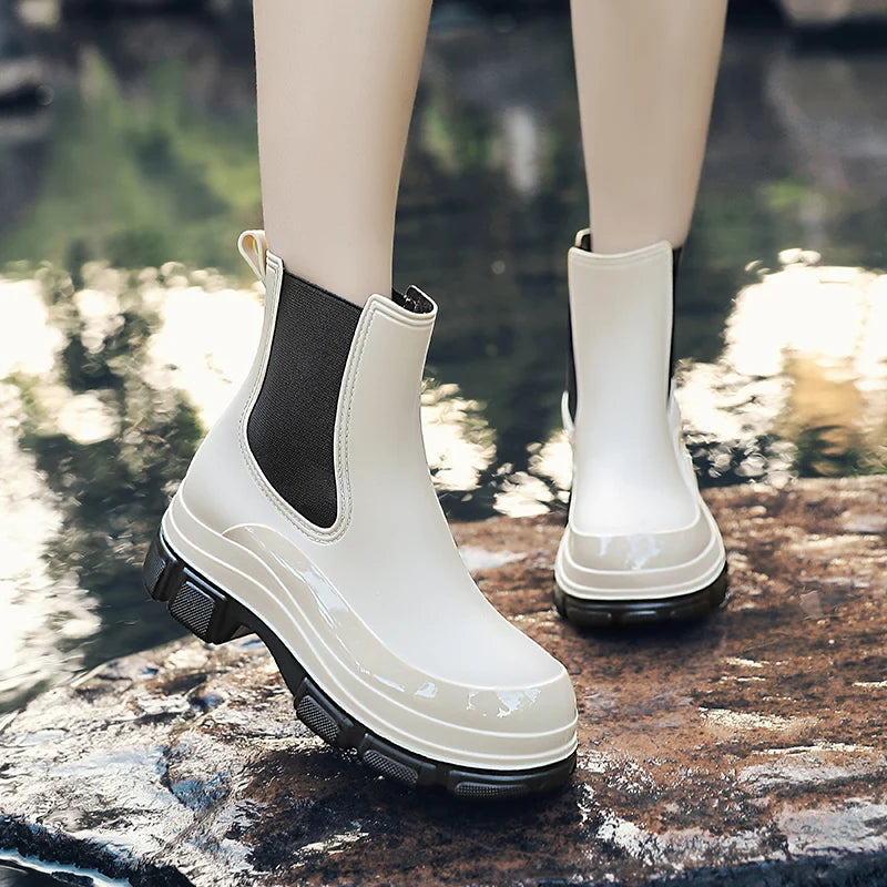 Wasserdichte Gummistiefel Kurz Slip-On
