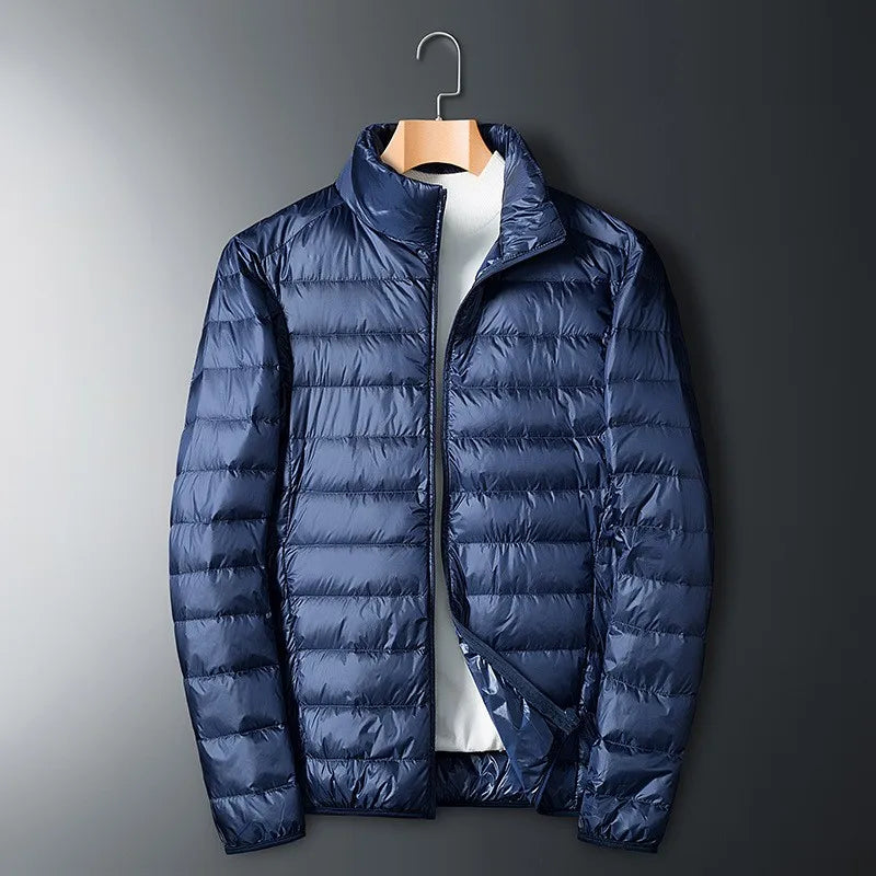 Herren Daunenjacke Warm Isoliert Stehkragen