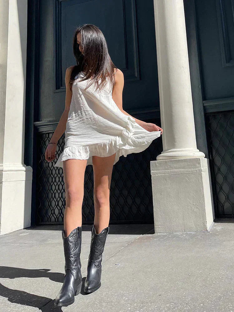 Trendige Stiefel Metallic Design - IdealeKleiden