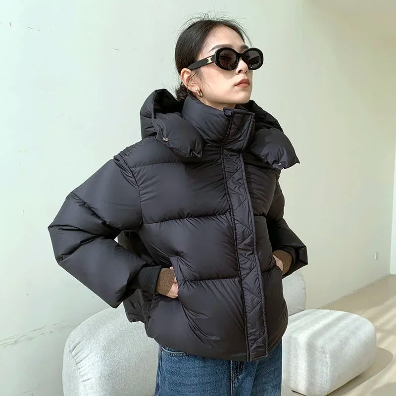Pufferjacke Damen Oversized Warm Isoliert