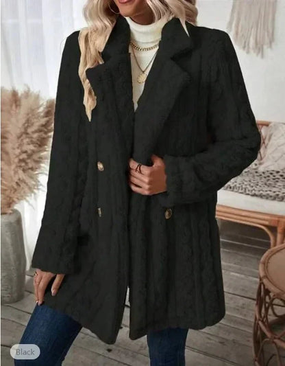 Längerer Wintermantel mit Stylishem Kragen