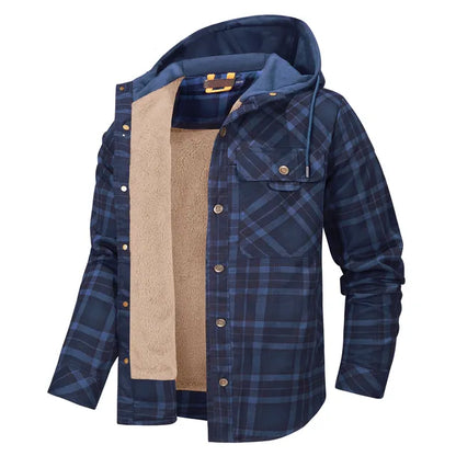Warmes Karohemd Jacke Herren
