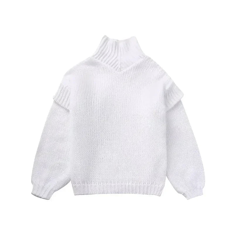 Daphne - Strickpullover Übergröße Rollkragen Chic