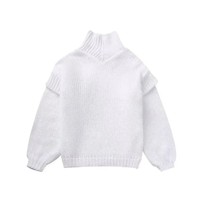 Daphne - Strickpullover Übergröße Rollkragen Chic