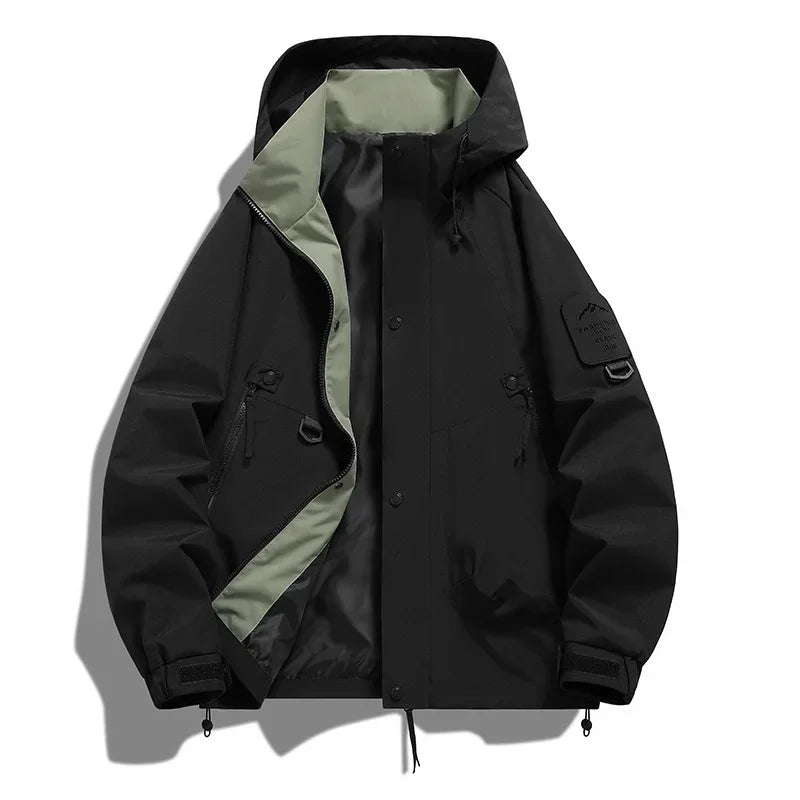 Herren Winterjacke Lockerer Schnitt