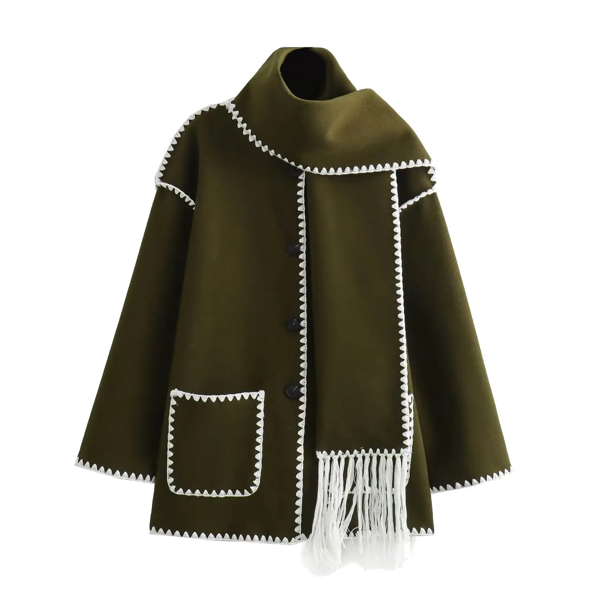 Elegantes Kleid | Französischer Chic Mantel