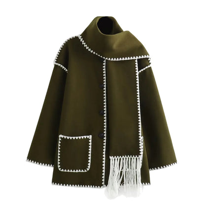 Elegantes Kleid | Französischer Chic Mantel