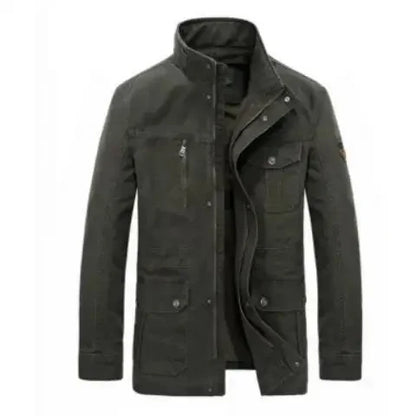 Praktische Outdoorjacke Stehkragen Vielfachtaschen