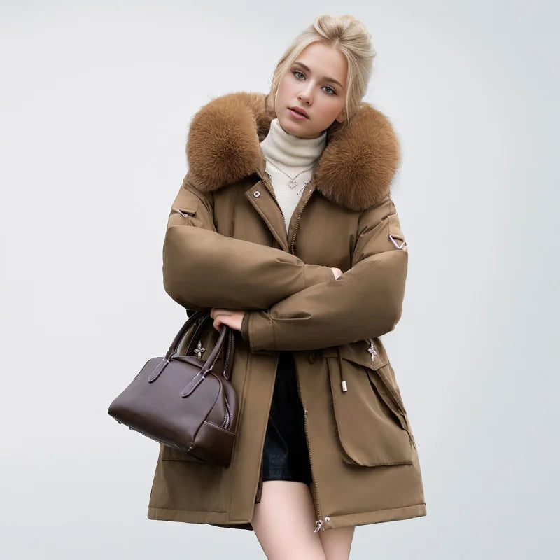 Elegante Kunstfell Jacke Moderner Style