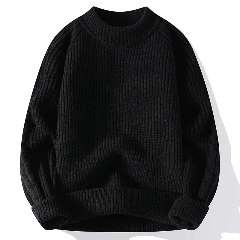 Herren Pullover Grobstrick Klassik Design