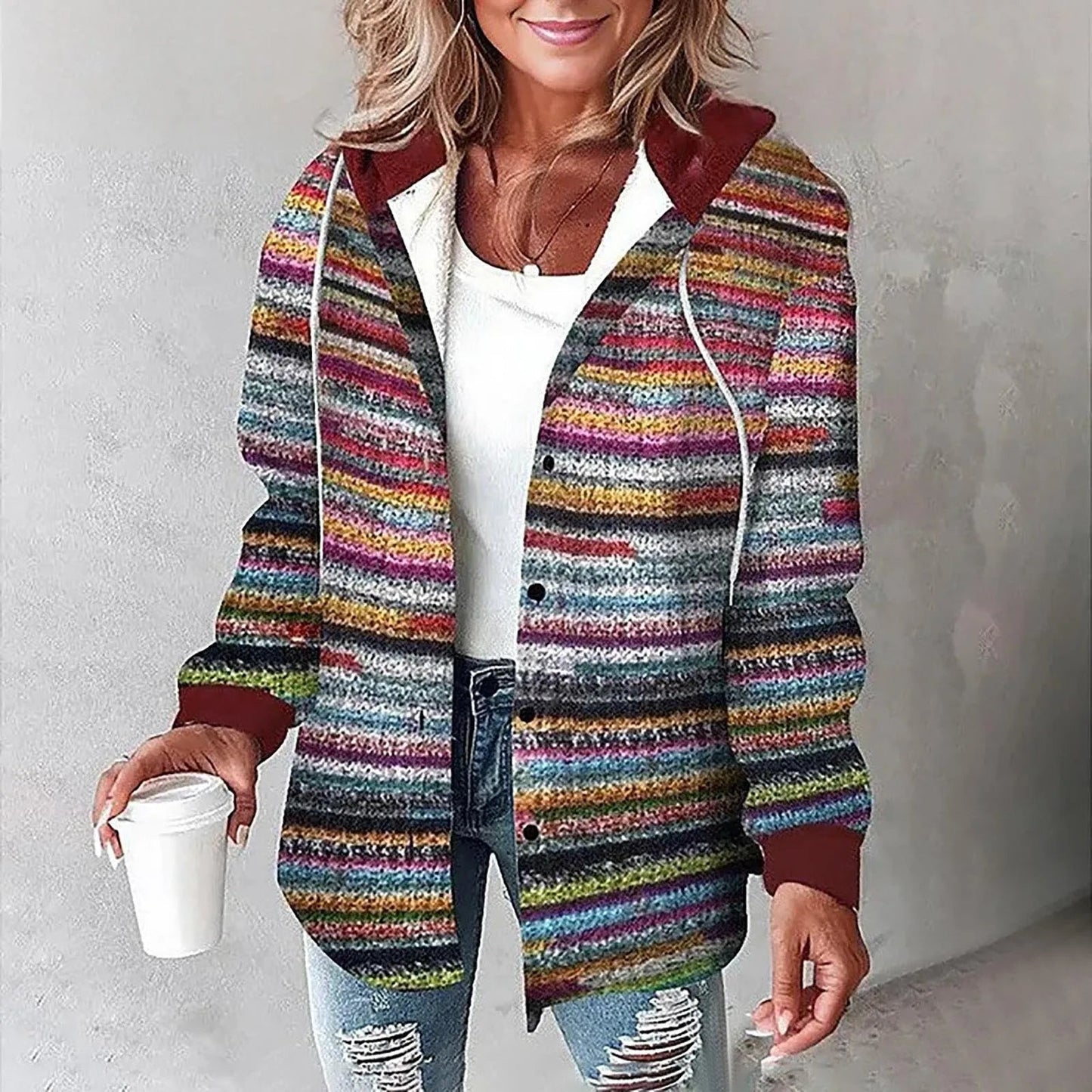 Stilvolle Frauenjacke Elegant Lässig