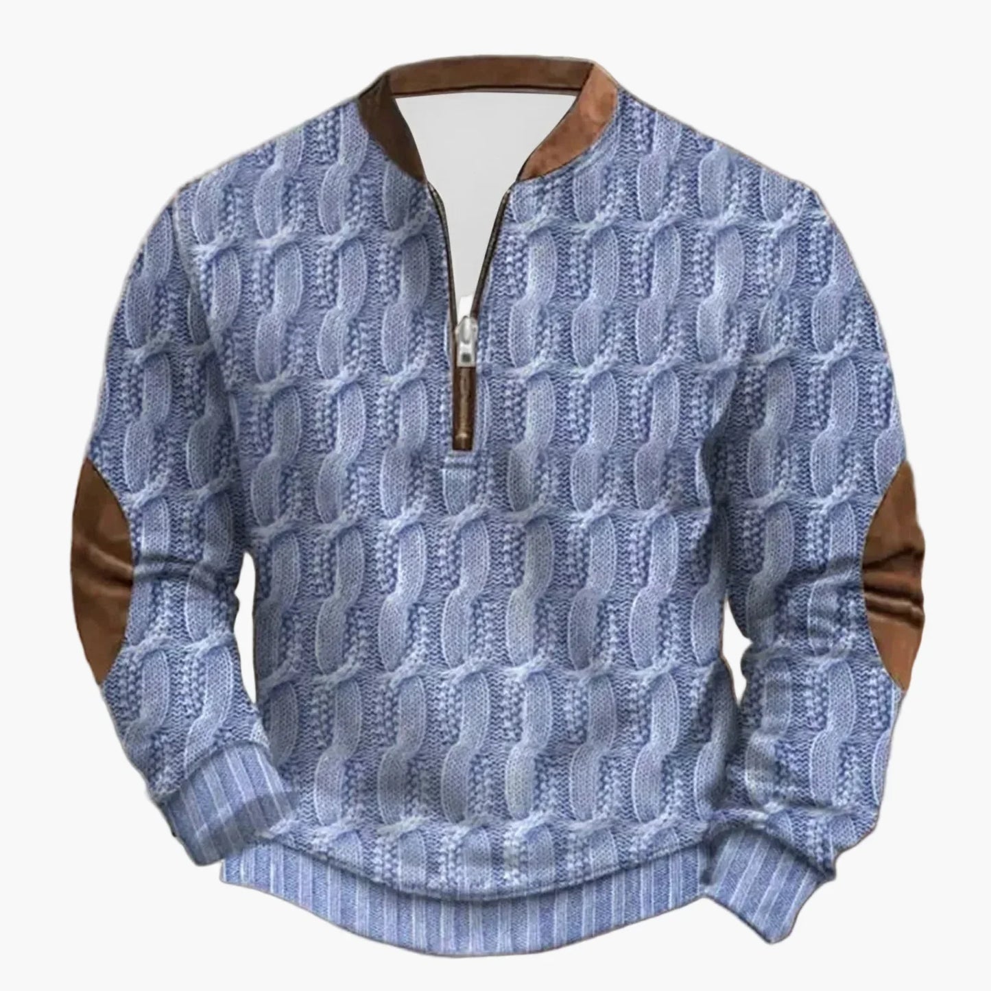 Outdoor Langarm-Pullover Stehkragen
