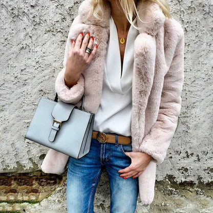 Winterkleid Damen Weich Mittellang