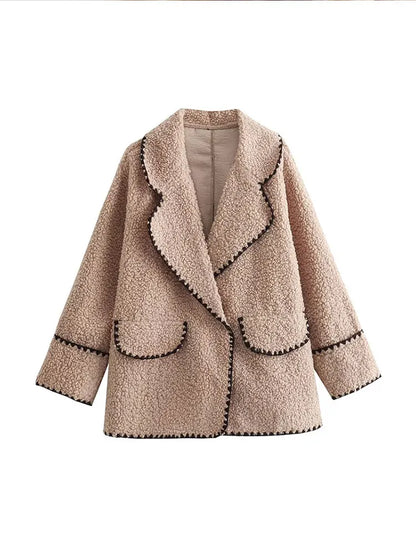 Romantische Frauenjacke Glanzstoff