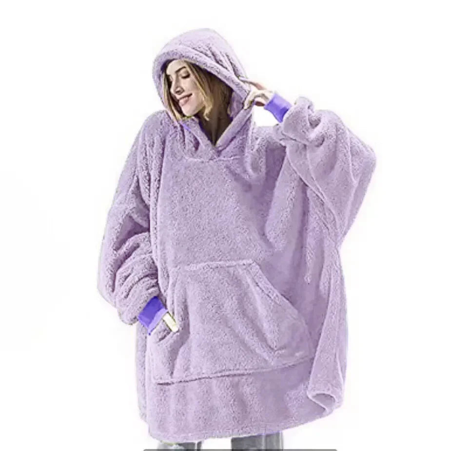 Übergroßer Flanell Hoodie für Männer und Frauen
