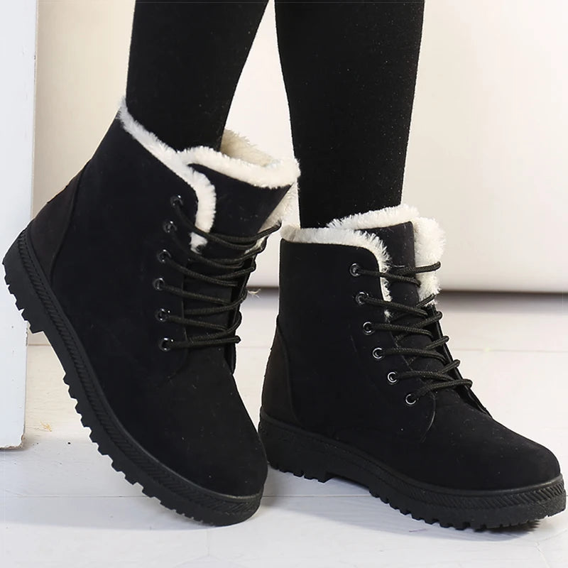 Elegante Damenstiefel Warm Winter