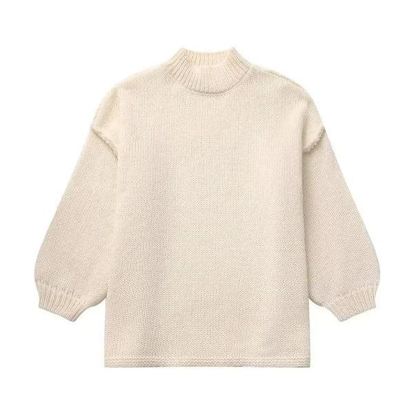 Kuschel Pullover Weich Stricken Winter