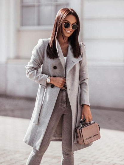 Langer Wintermantel Damen Elegant