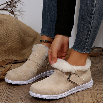 Weiche Stiefel Frauen Bequem Plüsch Fell