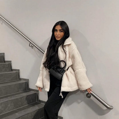 Weiche Frauenjacke Lambswool Qualität - IdealeKleiden