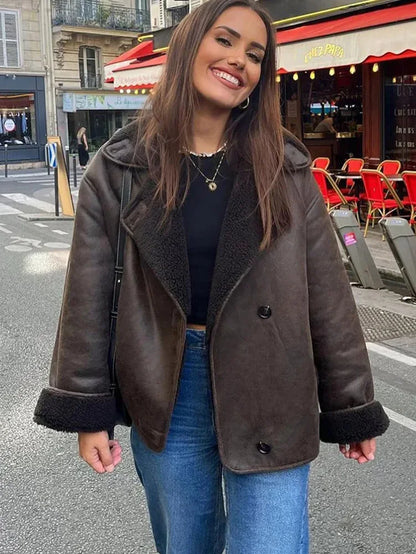 Modische Fleecejacke Damen