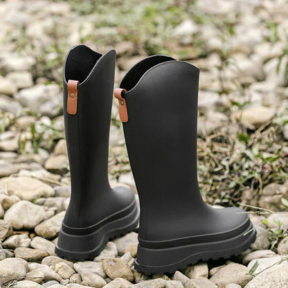 Damen Regenstiefel Hoch Wasserdicht Komfortabel