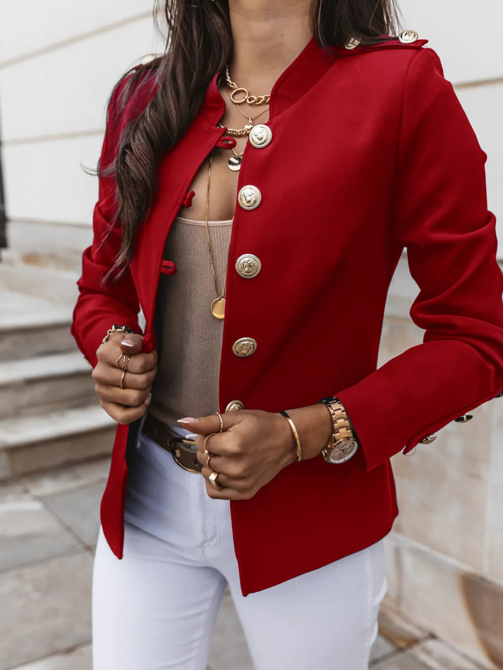 Elegante Luxusjacke Damen Designerkleidung