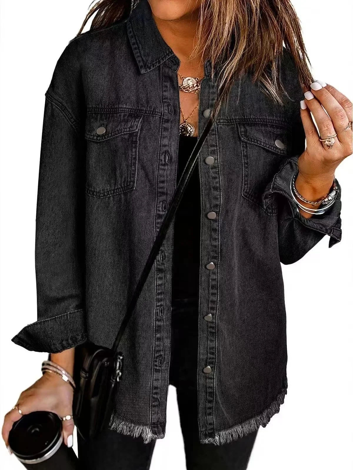 Modisches Denim-Jackett Damen