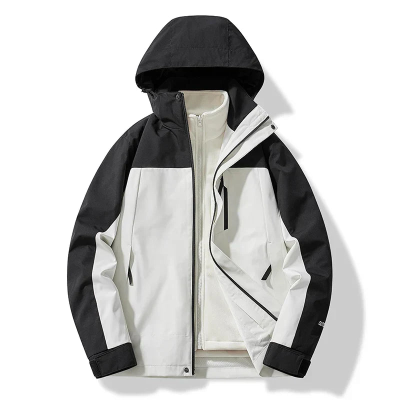 Herren Winterjacke Warm Kapuze Outdoor